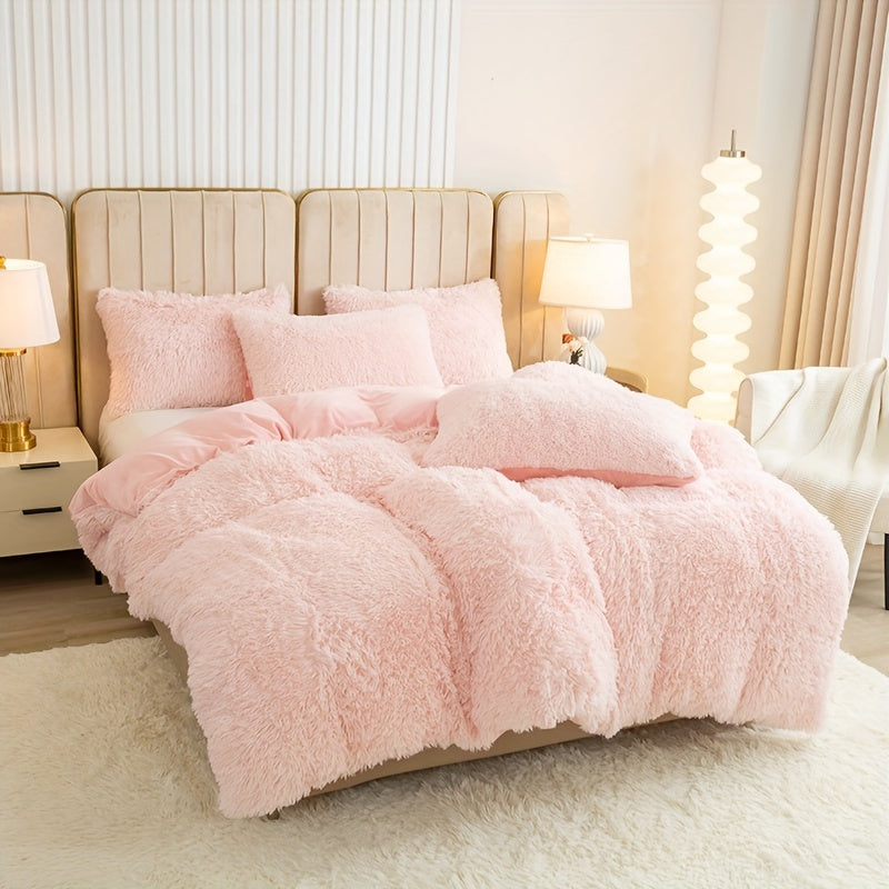 Ultra Soft Plush Duvet Cover Set with Zipper - Luxury & Comfort Kalsten