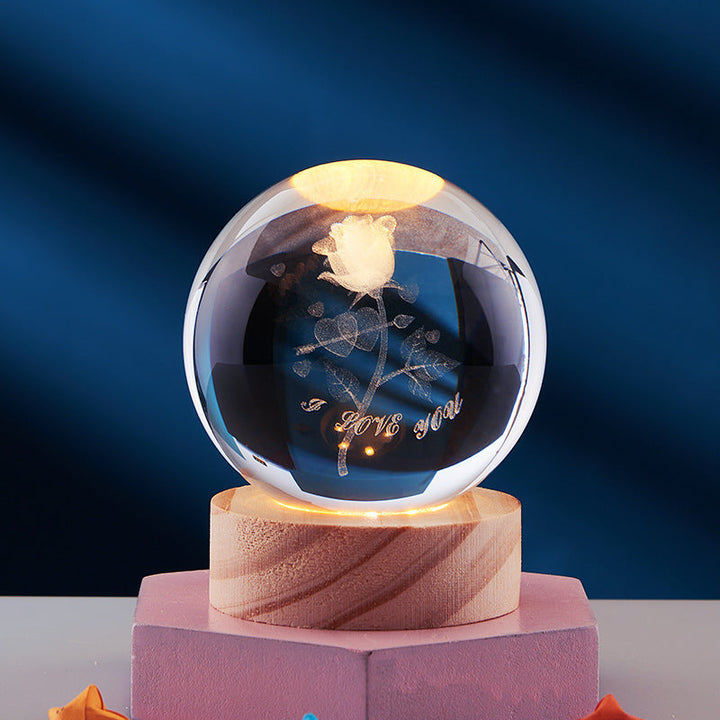 3D Glow Crystal Lamp | Innovative LED Table Lamp | Kalsten