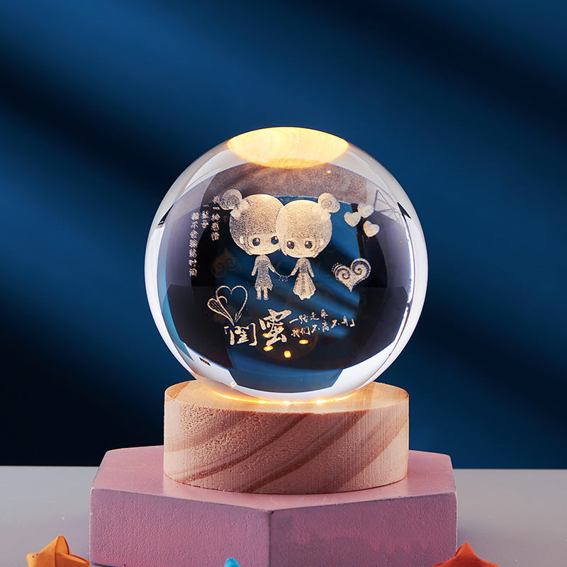 3D Glow Crystal Lamp | Innovative LED Table Lamp | Kalsten
