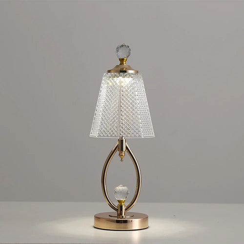 Vintage Crystal Table Lamp - Elegant Vintage Crystal Table Lamp for a Charming Atmosphere Noxord
