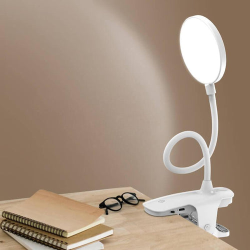 Simple LED Clip Desk Lamp rechargeable Eye Protection Night Light | Noxord