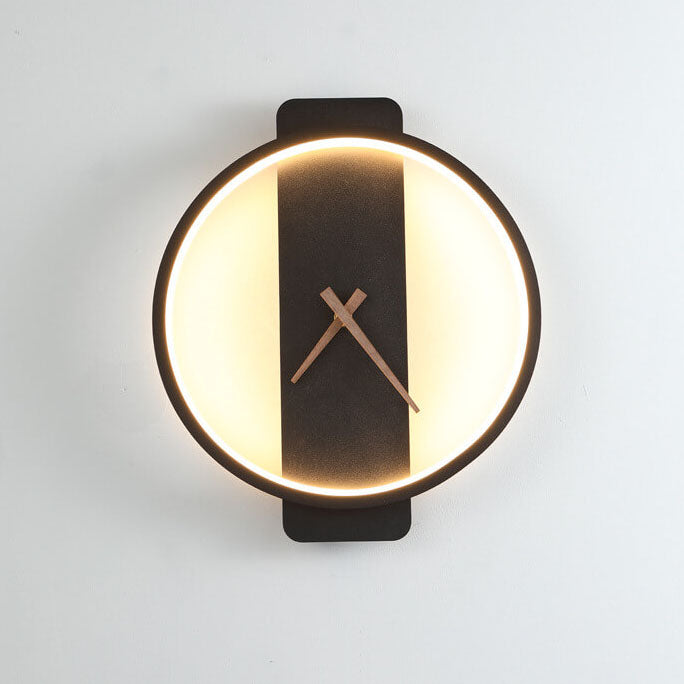 Luxe Clock-shaped LED Wall Lamp for Modern Interior Noxord