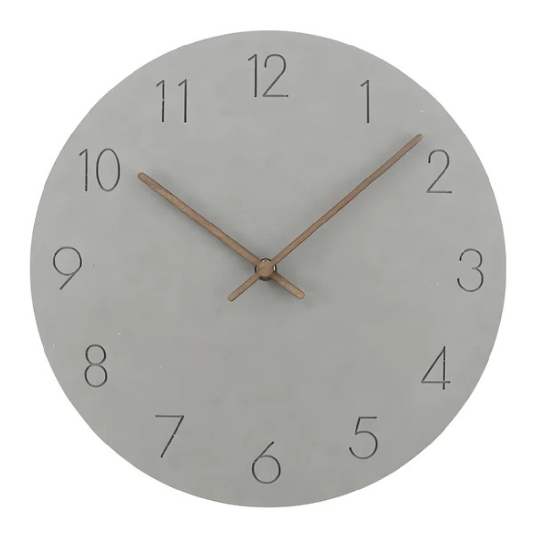 Large Wooden Wall Clock – Minimalist Design with Silent Movement | Kalsten