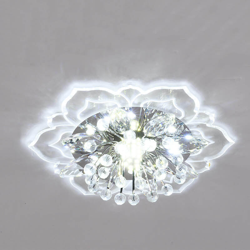 Kalsten GlowPetal | LED Crystal Ceiling Light | Flower Shaped, RGB Color Changing & Energy Efficient