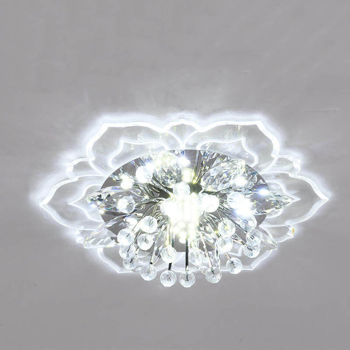 Kalsten GlowPetal | LED Crystal Ceiling Light | Flower Shaped, RGB Color Changing & Energy Efficient