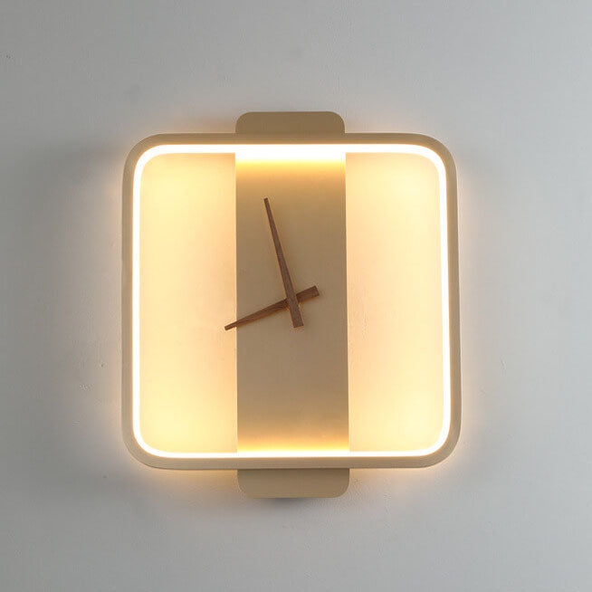 Luxe Clock-shaped LED Wall Lamp for Modern Interior Noxord