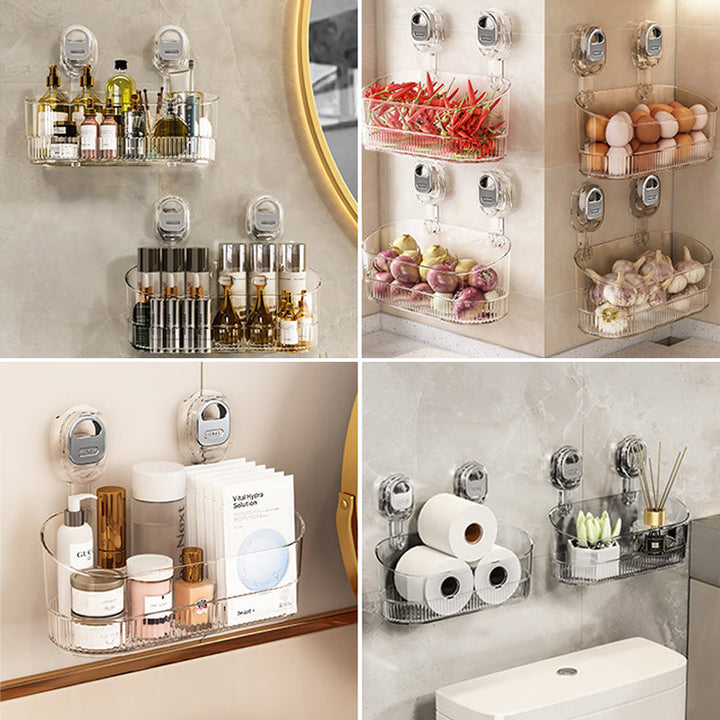 Kalsten | No-Drill Bathroom Suction Cup Storage Box