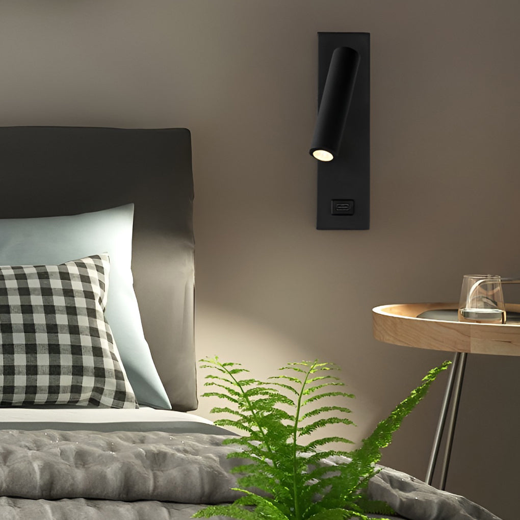 ArtiLicht Luxury Wall Lamp with Adjustable LED and USB Charging Port Noxord