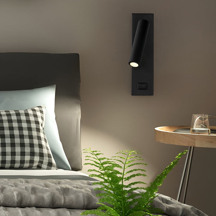 ArtiLicht Luxury Wall Lamp with Adjustable LED and USB Charging Port Noxord