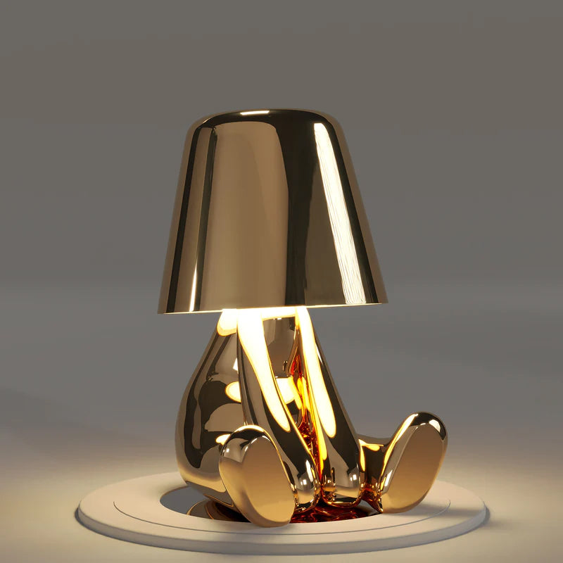 Thinker Little Golden Man Table Lamp | Kalsten