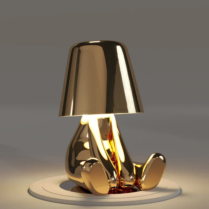 Thinker Little Golden Man Table Lamp | Kalsten
