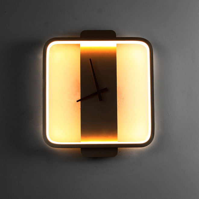 Luxe Clock-shaped LED Wall Lamp for Modern Interior Noxord