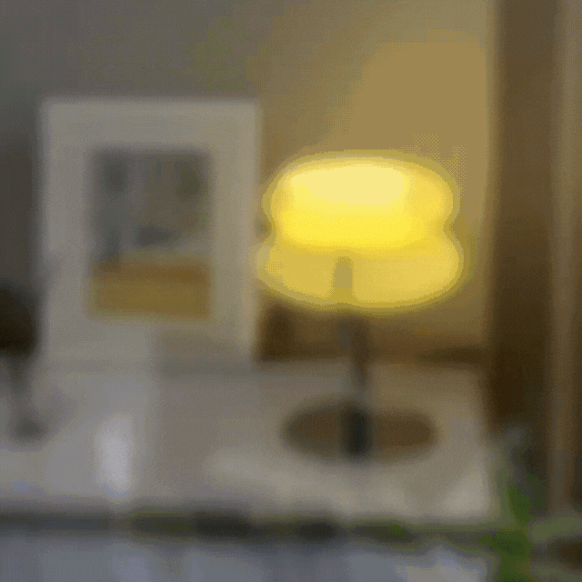 Elegant Macaron Glass Table Lamp with USB - 3 Light Colors Noxord