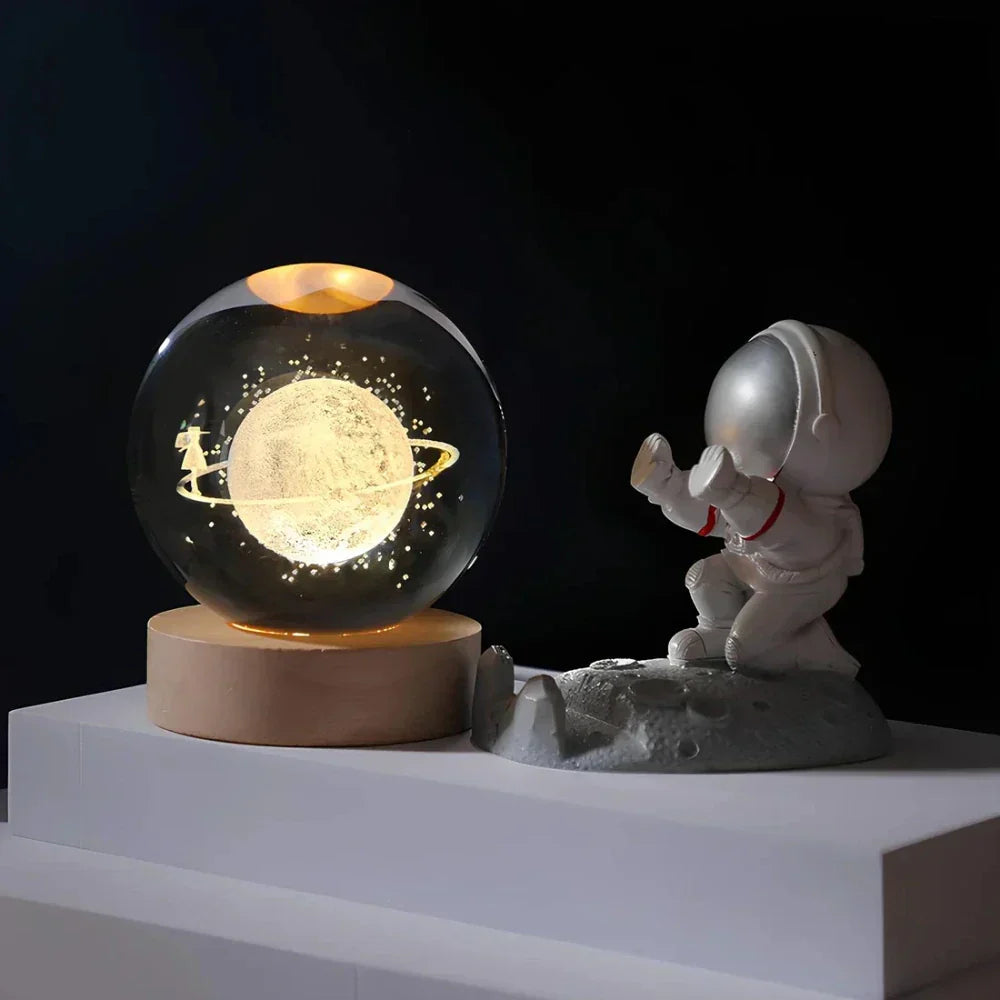 3D Crystal Ball LED Night Light