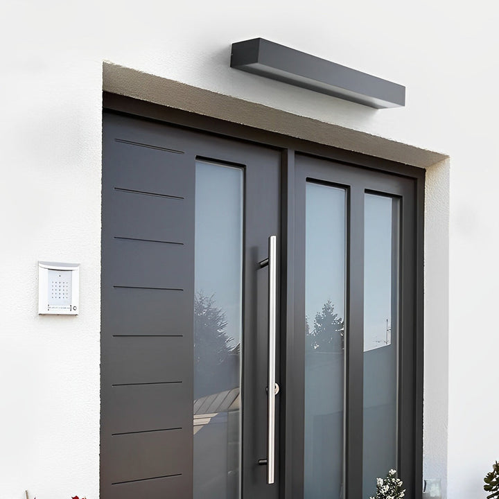 Minimalist Strip Waterproof LED Black Modern Outdoor Wall Washer Light | Kalsten