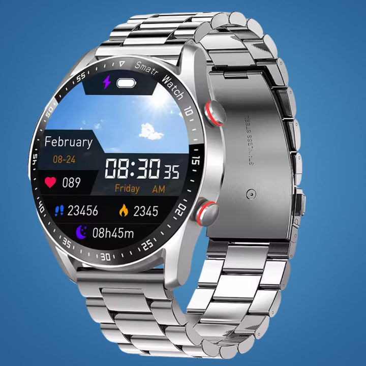 FitTrack | Non-Invasive Fitness Smart Watch - Tracks Physical Activity - Heart Rate - Sleep - Workout - GPS Notifications - Water Resistant Kalsten