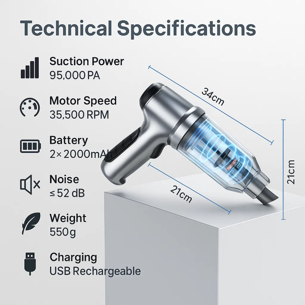 Compact Car Vacuum