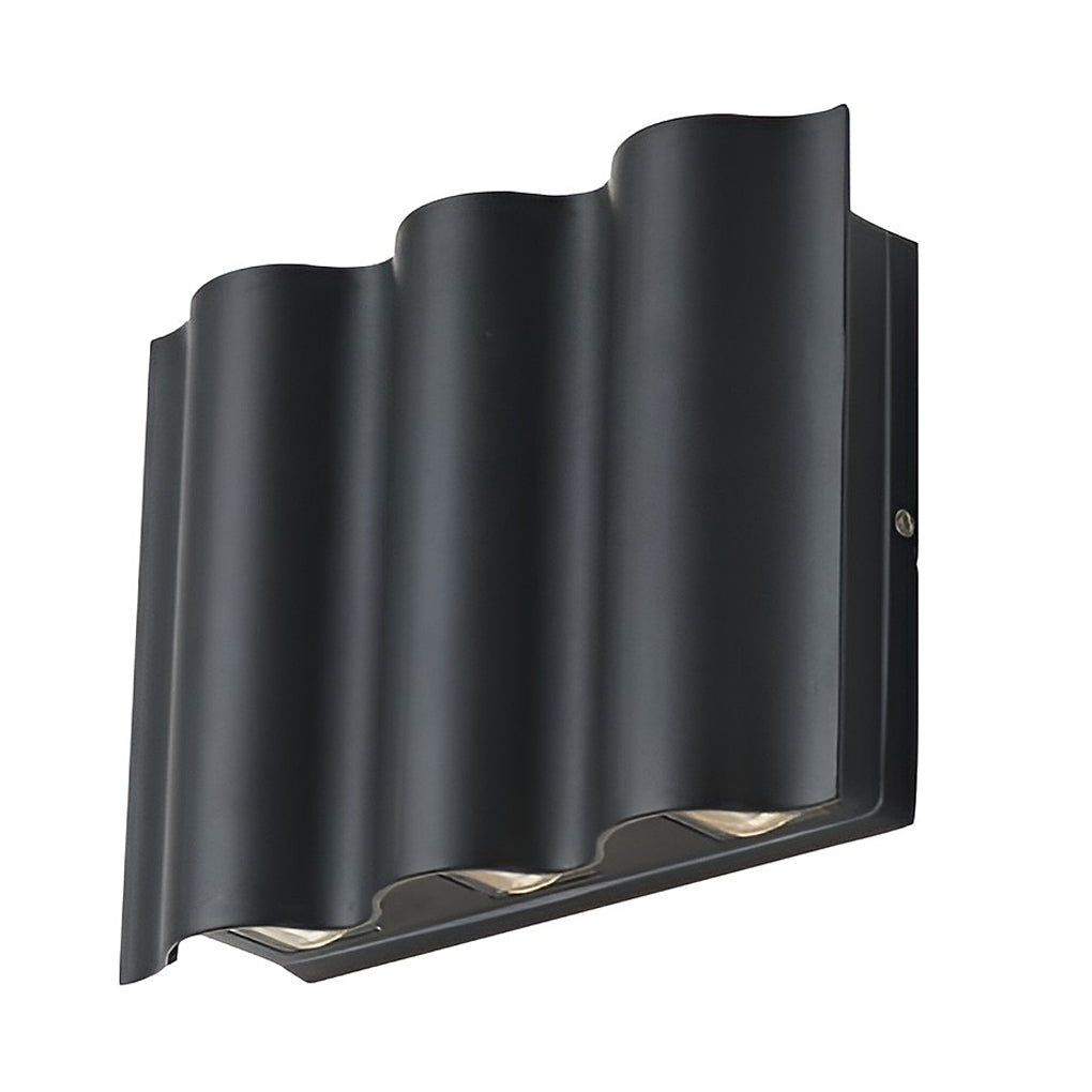 Modern Black LED Outdoor Wall Sconce Noxord