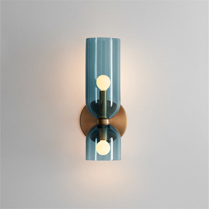 Kalsten | Glass Wall Light With Double Lamp Design