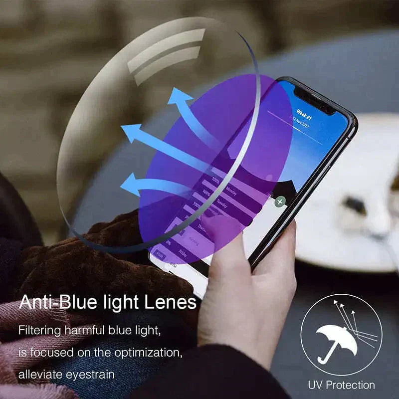 Kalsten | Sapphire High Hardness Anti-Blue Light Wide and Near Reading Glasses Sunglasses