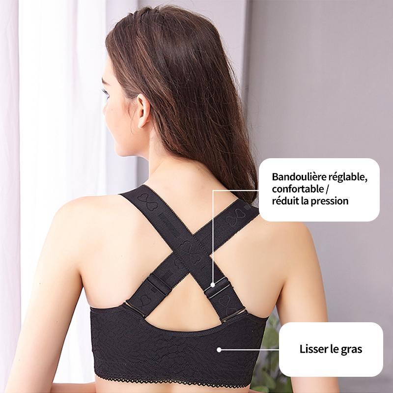 Bra with front closure and crossed straps | Kalsten