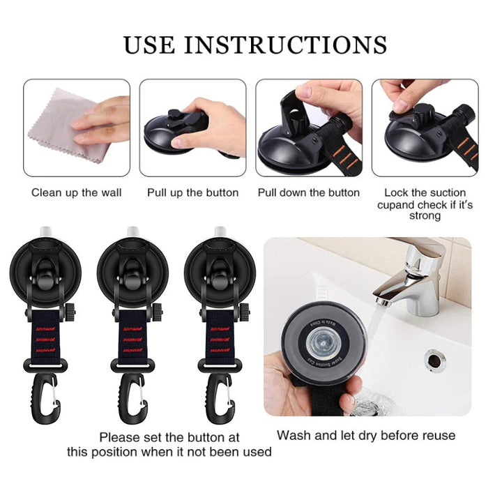 Kalsten | Heavy Duty Vacuum Suction Cup with Hook