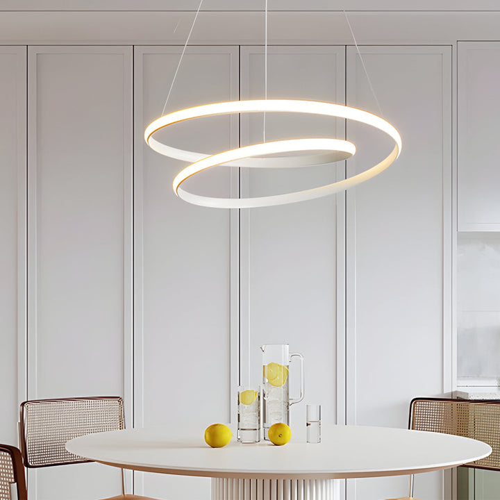 Modern LED Dimmable Pendant Light - Height Adjustable Ceiling Light for Dining Room & Living Room | Kalsten