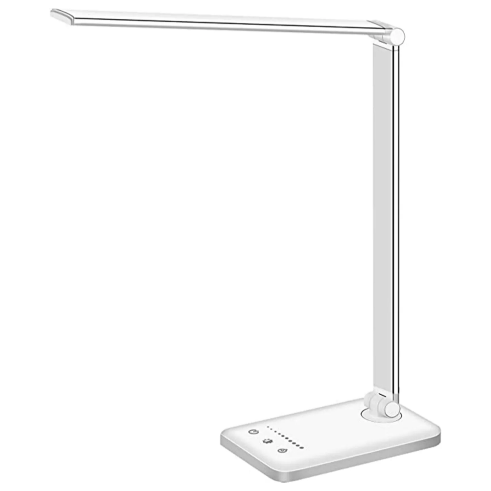 LED Desk Lamp - Table Lamp with USB Charging Port, 5 Light Settings and Brightness Levels Noxord