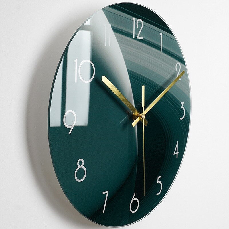 Elegant GlassArt Wall Clock – Artistic Time Measurement & Design Noxord