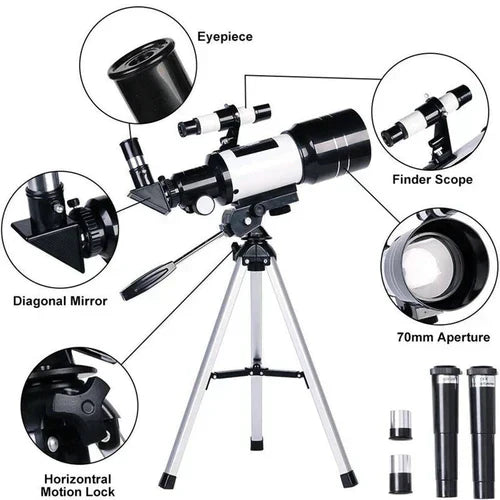 Professional Telescope with Tripod – 150x