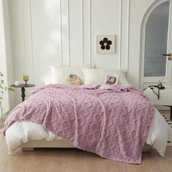 Luxury Lambswool Blanket for Bedroom Kalsten