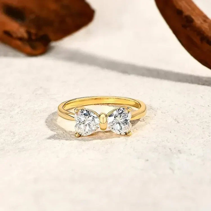 Noxord | S925 Moissanite Feminine Bow Ring