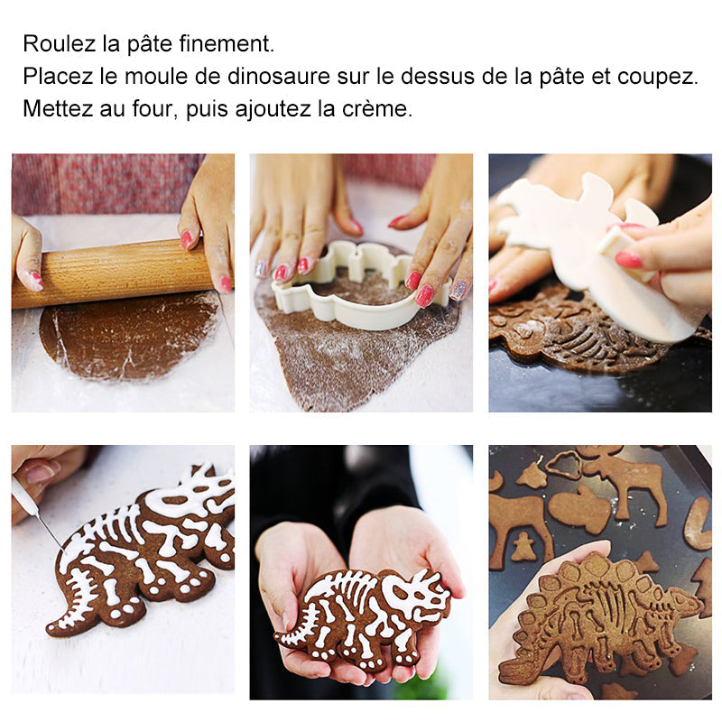 Dinosaur Cookie Molds (3-piece set) | Kalsten