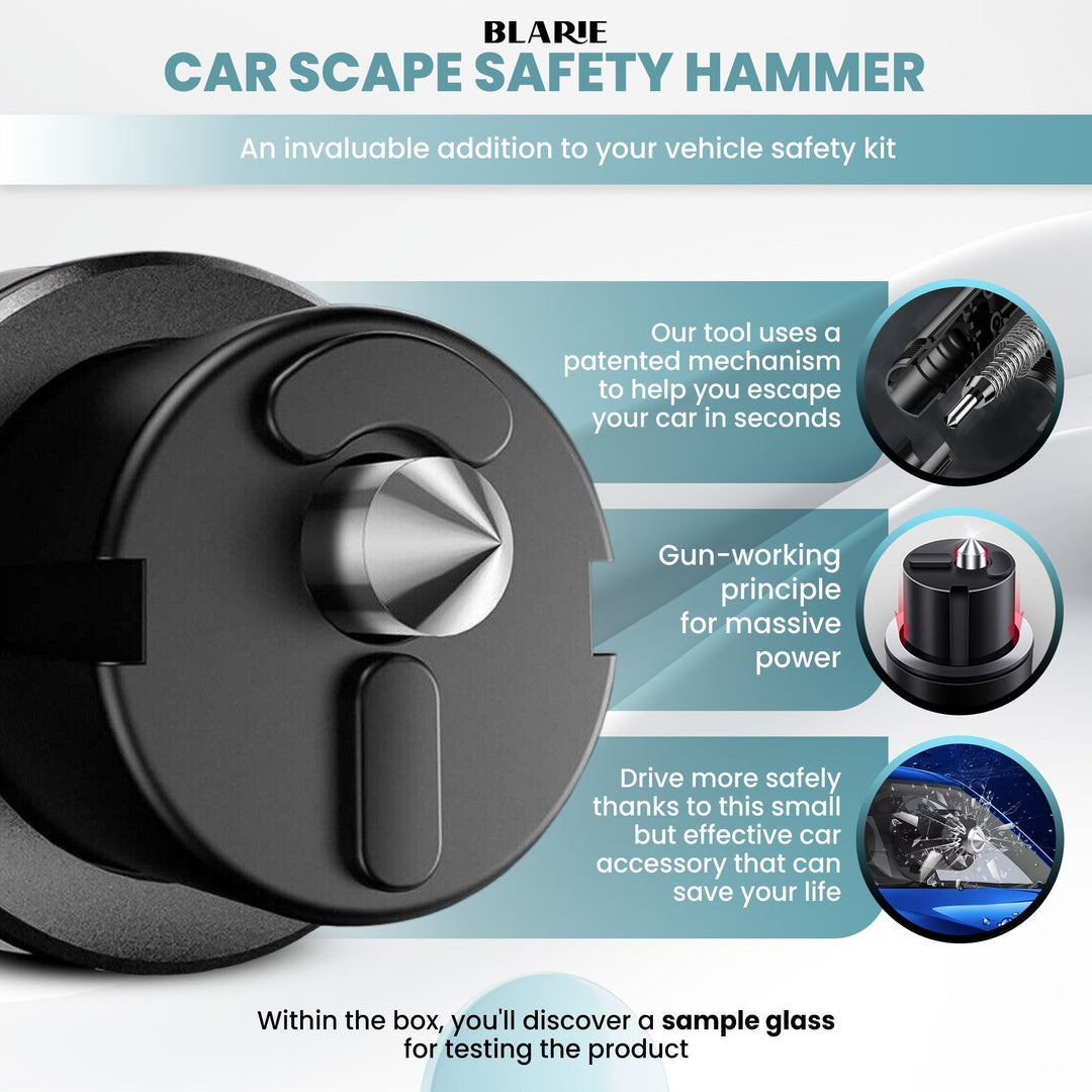 Emergency Car Safety Hammer & Window Breaker
