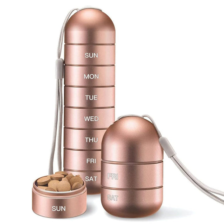 Kalsten | 7-Day Portable Pill Organizer for Travel