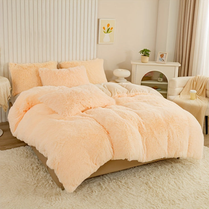 Ultra Soft Plush Duvet Cover Set with Zipper - Luxury & Comfort Kalsten