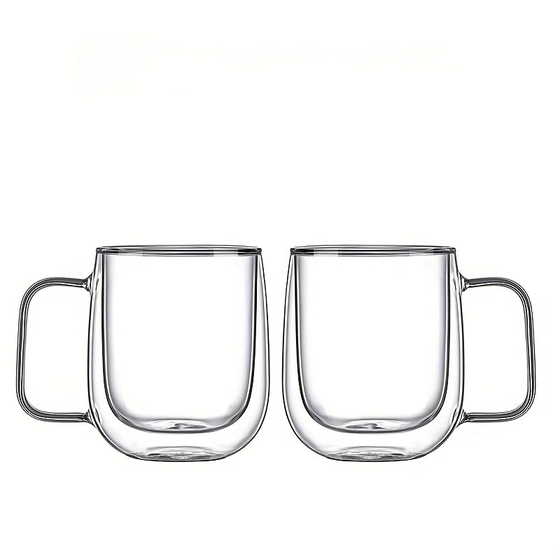 ThermoSip Double-Walled Glass Mug – Borosilicate Glass, Heat Resistant & Elegant | Kalsten