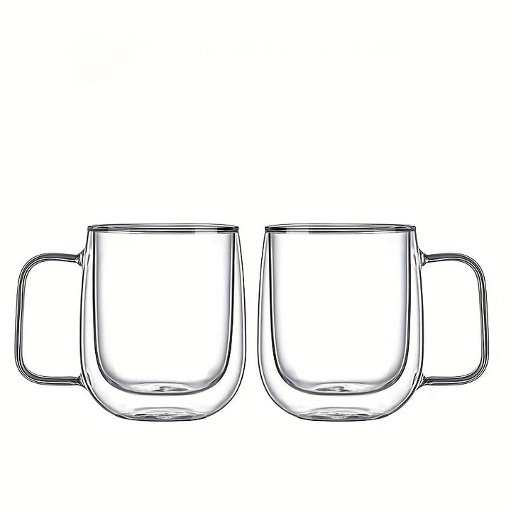 ThermoSip Double-Walled Glass Mug – Borosilicate Glass, Heat Resistant & Elegant | Kalsten