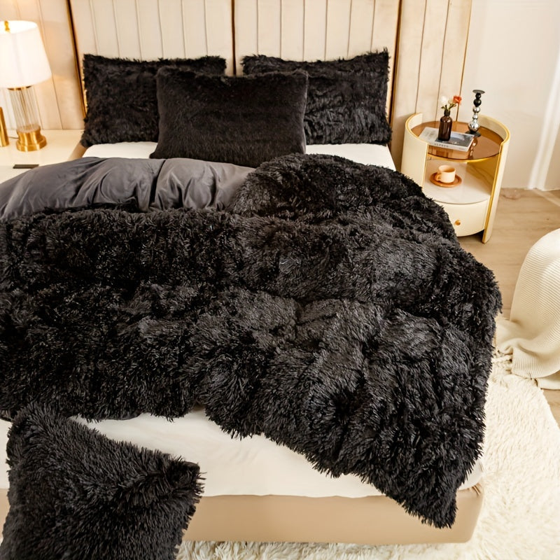 Ultra Soft Plush Duvet Cover Set with Zipper - Luxury & Comfort Kalsten