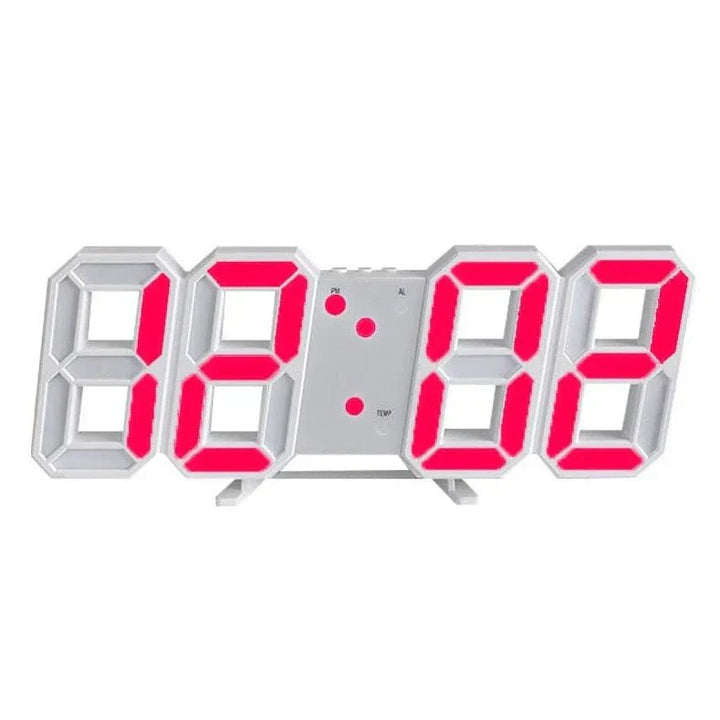 Kalsten | TimeGlow 3D LED Wall Clock – Digital Clock with Adjustable Lighting
