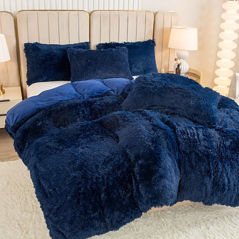 Ultra Soft Plush Duvet Cover Set with Zipper - Luxury & Comfort Kalsten