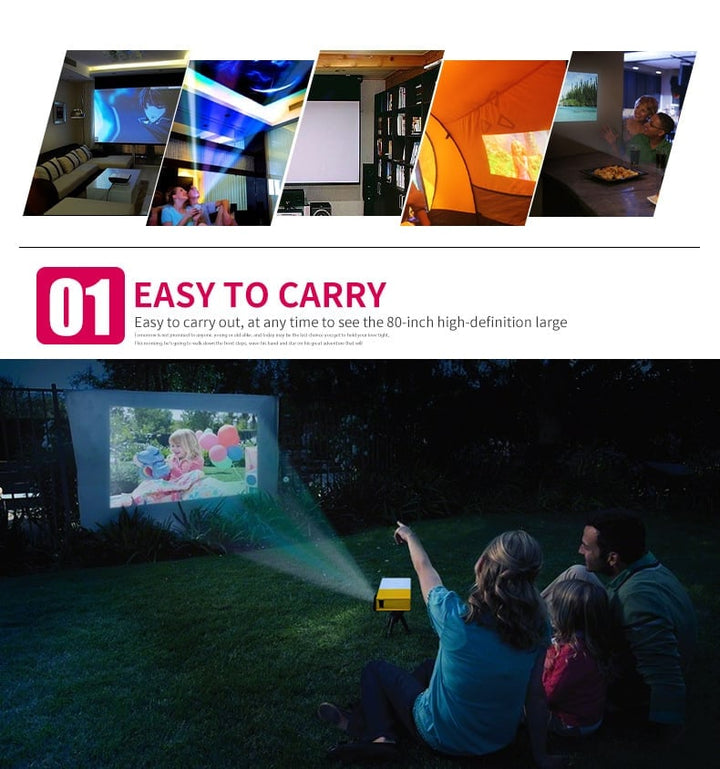 Mini Projector Experience Your Movies Anywhere | Kalsten