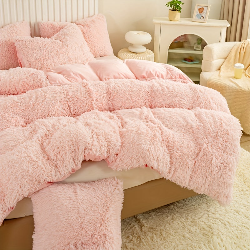 Ultra Soft Plush Duvet Cover Set with Zipper - Luxury & Comfort Kalsten