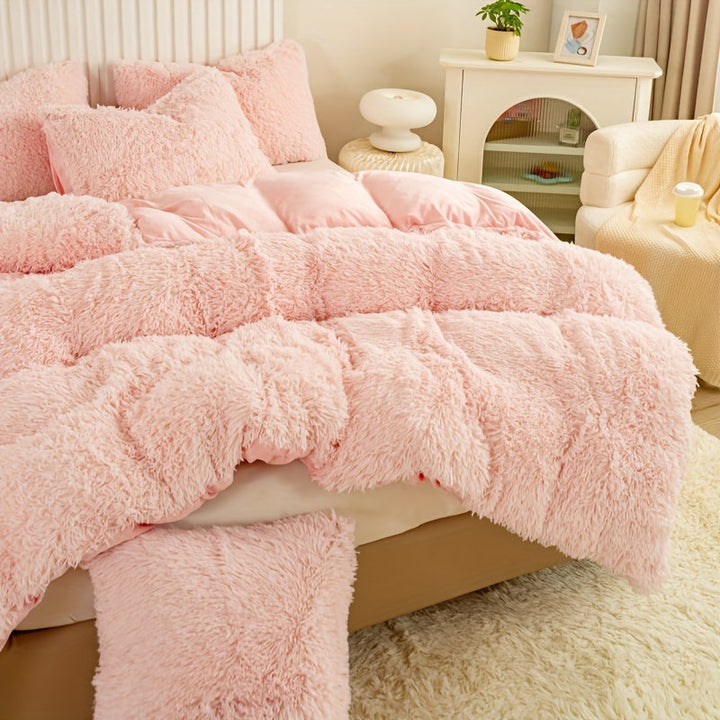 Ultra Soft Plush Duvet Cover Set with Zipper - Luxury & Comfort Kalsten