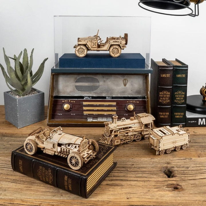 Kalsten | Super Wooden Mechanical Model Puzzle Set