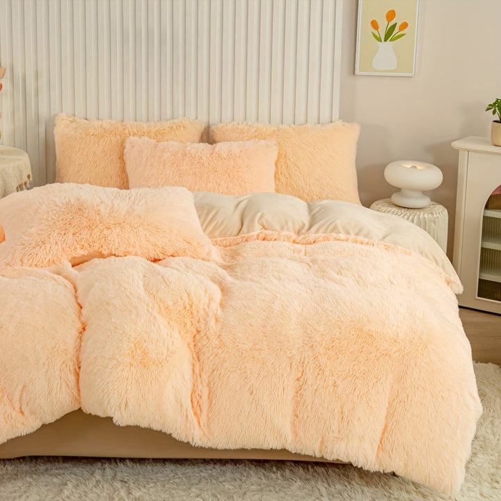 Ultra Soft Plush Duvet Cover Set with Zipper - Luxury & Comfort Kalsten