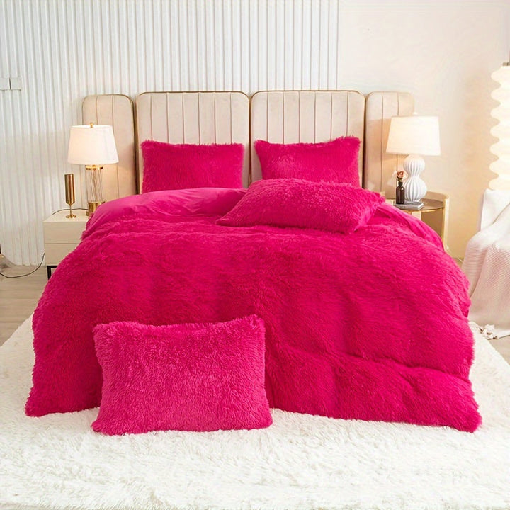 Ultra Soft Plush Duvet Cover Set with Zipper - Luxury & Comfort Kalsten