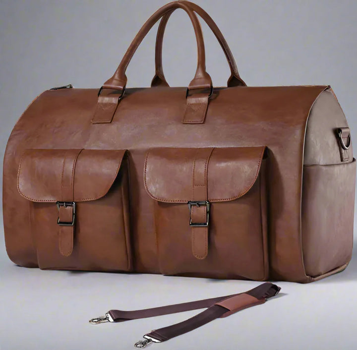 Travel Duffel Bag Leather Hand Luggage Noxord