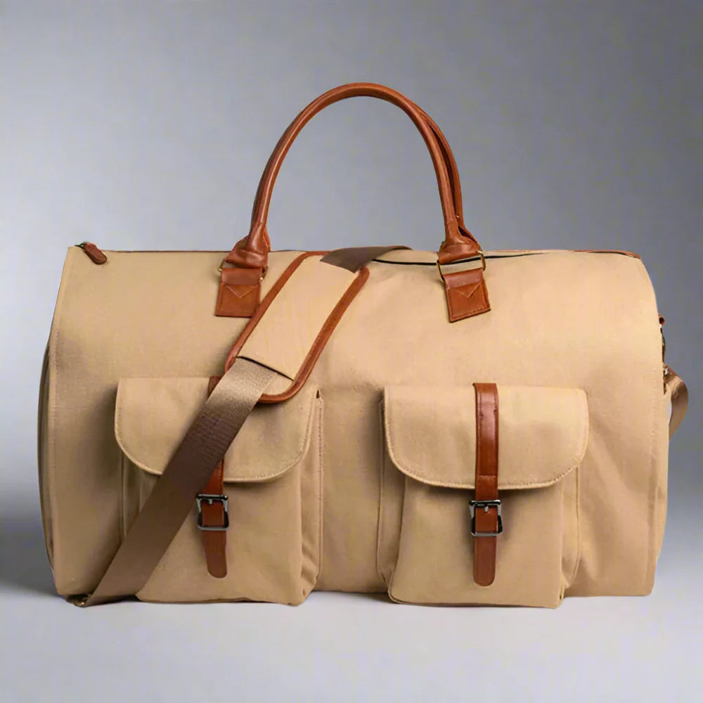 Travel Duffel Bag Leather Hand Luggage Noxord