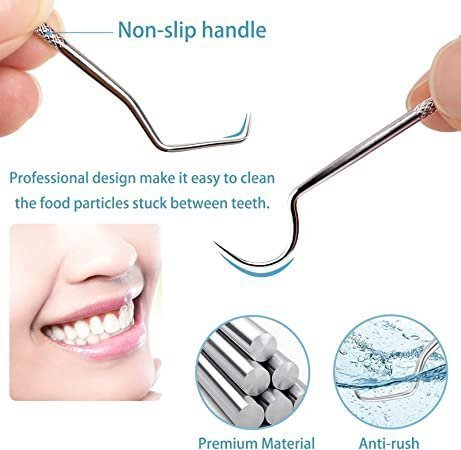 Clean Pick - 7 Piece Stainless Steel Toothpick Set | Kalsten